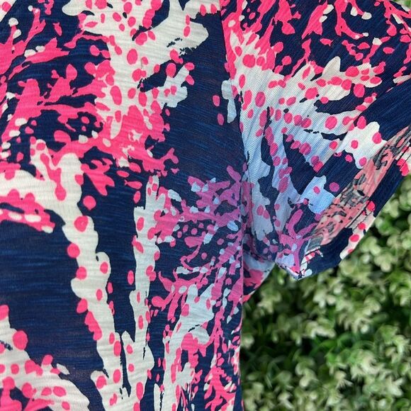Lilly Pulitzer Nauti Navy Beyond The Sea Jessica Short Sleeve Dress - Picture 8 of 12